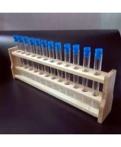 12 Hole Wooden Test Tube Rack