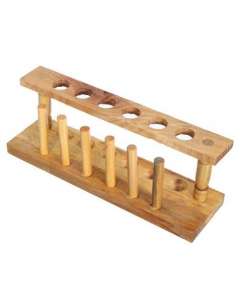 6 Hole Wooden Test Tube Rack