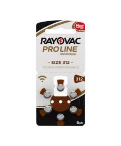 Rayovac Proline Advance Hearing Aid Batteries, Size 312(6 Pack)