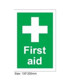First Aid/ Equipment Available Here Sign