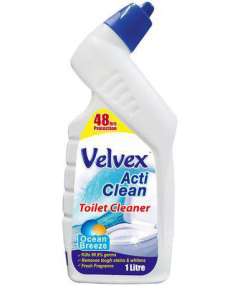 Velvex 1Litre 6Pack Toilet Cleaner
