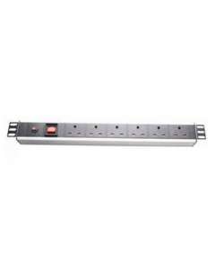 Easenet 6 Way White  Cabinet Power Distribution Unit