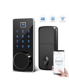 Airbnb Smart WiFi App Door Lock with Fingerprint, Passcode & Card