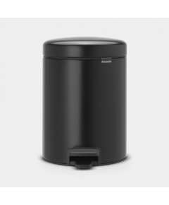 Brabantia Newicon 5L Pedal Bin, Product Capacity: 5L, Product Colour: Matt Black