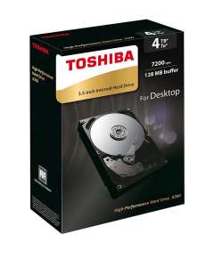 Toshiba X300 4TB 7200RPM 128MB 3.5 Inch Internal Hard Drive