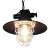 Tronic PL 7147-BK Retro Industrial Pendant Light, 3 image