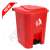 Kenpoly 50Litre Pedal Bin, Product Capacity: 50L, Product Colour: Red