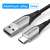 Cotton Braided USB 2.0 A Male to C Male 3A 1M  Cable