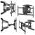 Onkron M6L 40 Inches to 75 Inches Full Motion TV Wall Mount, 2 image