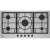 Beko HIMW 95225 90CM SXEL 5 Gas Built In Hob