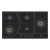 Mika MGH93505FBGW2 90cm 5 Gas with 2 WOK Built-In Gas Hob