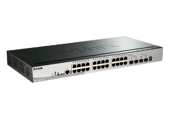 D-Link DGS-1510-28P 24 Ports 10/100/1000Base-T PoE Gigabit Smart Pro with 2 SFP ports + 2 x 10G SFP+ ports Switch