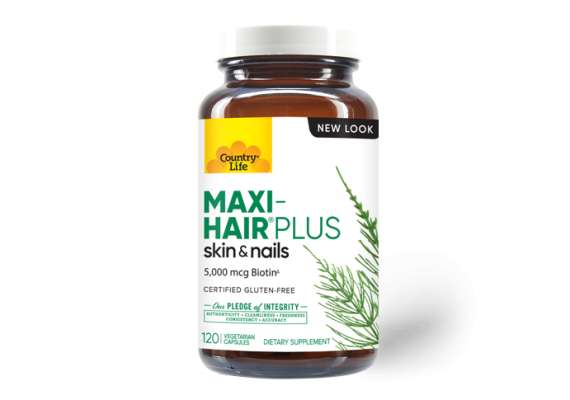 Country Life Maxi Hair Plus Biotin 120Capsules Supplement