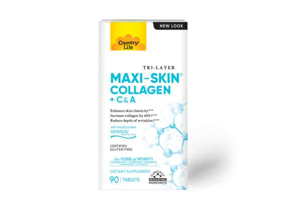 Country Life Maxi Skin Collagen 90Tablets Supplement