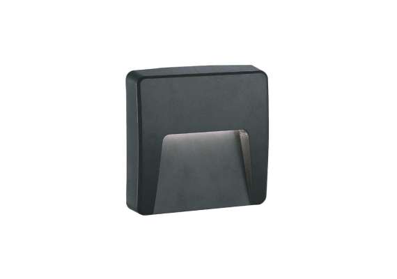 Tronic LL ABS-4911-BK Square Curved LED Step Light