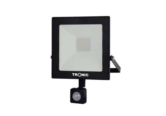 Tronic AC 85-265-BL50W 50 Watts Black LED Motion Sensor Floodlight