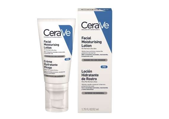 Cerave 52ml PM Facial Moisturizing Lotion For Normal To Dry Skin