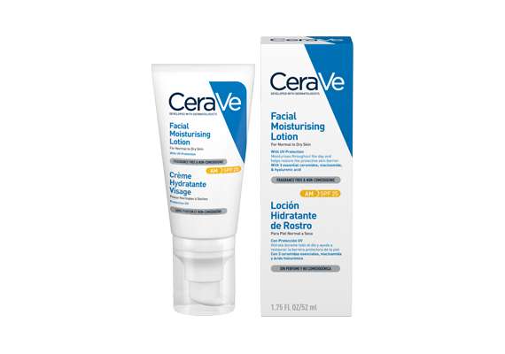 Cerave 52ml AM Facial Moisturizing Lotion with SPF 25 For Normal To Dry Skin