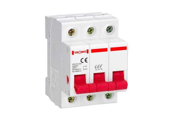 Tronic MC 6K20-03 MCB 20Amps Triple Pole