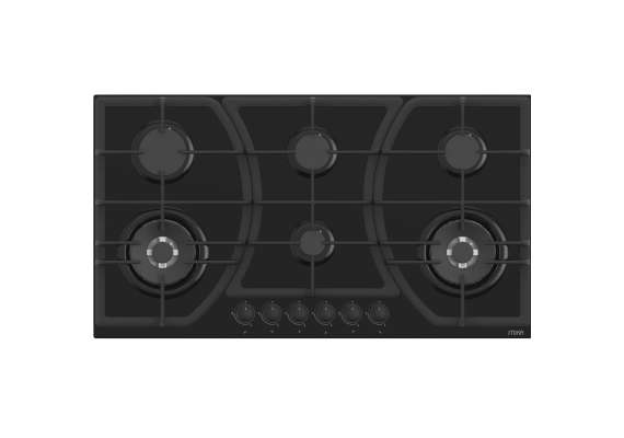 Mika MGH92602FBGW2 90cm Glass Built In Gas Hob