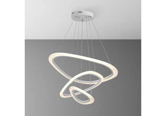 Tronic  WH 2021-0405-TC Modern 3-Ring LED Pendant Light