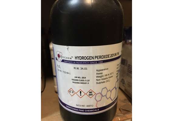Griffchem 1Litre Hydrogen Peroxide Lab Reagent