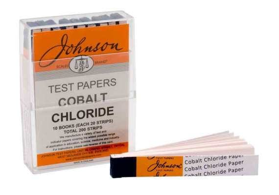 Johnson Cobalt Chloride Paper 200 Leaves Lab Reagent