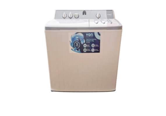 Von VALW-12MFW 12KG Twin Tub Washing Machine