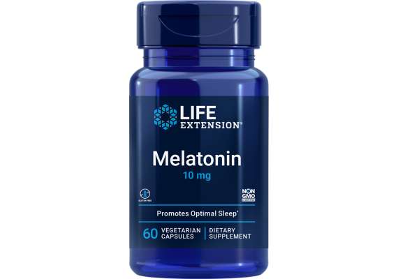 Life Extension 10mg Melatonin 60 Capsules Supplement