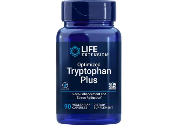 Life Extension Optimized Tryptophan Plus 90 Capsules Supplement