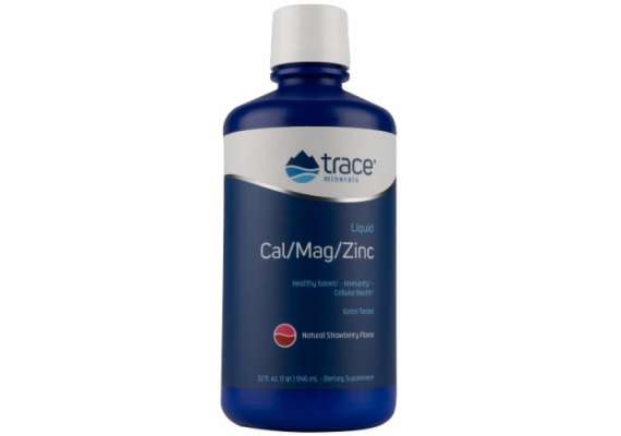 Trace Minerals 473ml CalMagZinc Liquid Supplement