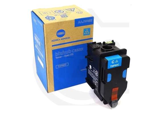 Konica Minolta Original TNP80C Cyan Toner Cartridge
