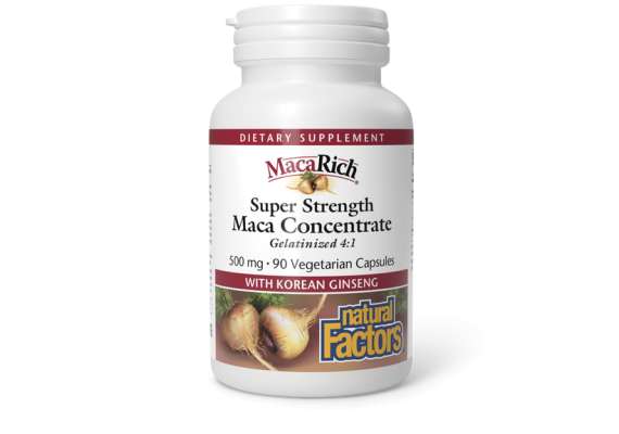 Natural Factors 500mg Macarich 90 Vegetarian Capsules