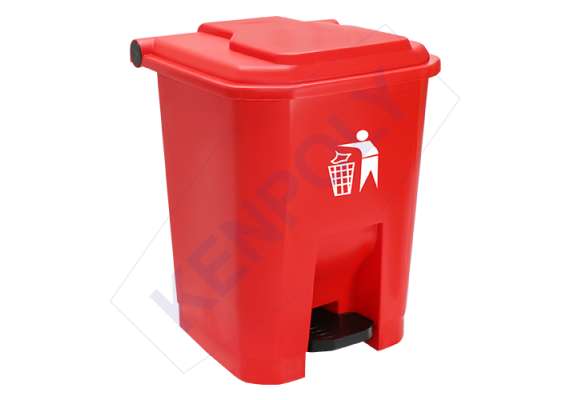Kenpoly 30Litre Pedal Bin, Product Capacity: 30L, Product Colour: Red