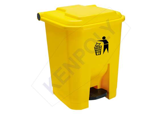 Kenpoly 30Litre Pedal Bin, Product Capacity: 30L, Product Colour: Yellow