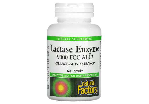 Natural Factors 9000FCC 60 Lactase Enzyme Capsules