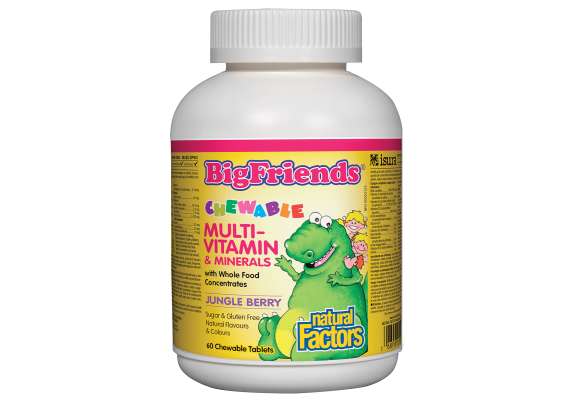 Natural Factors Big Friends 60 Chewable Multi-Vitamin Tablets