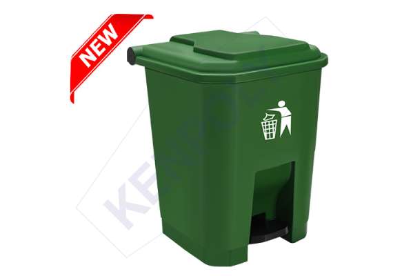 Kenpoly 50Litre Pedal Bin, Product Capacity: 50L, Product Colour: Green