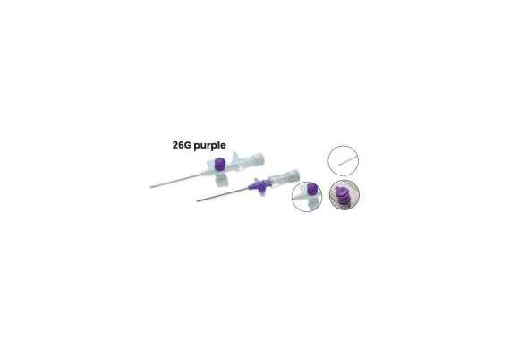 Generic IV Cannula With Injection Port, Needle Size: 26G