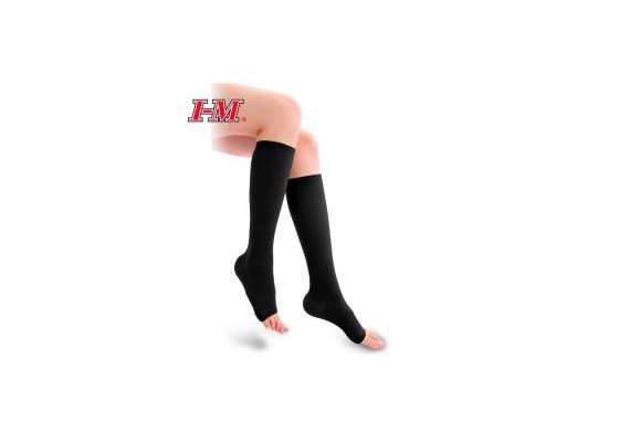 Alina Medical Compression Stockings, Size: Large, Compression Class : Class 2(20-30mmHg), Stocking Type: Open Toe, Stocking Length : Knee High 