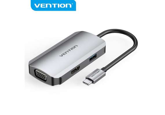 Vention USB C to 4 in 1 Multifunction Docking Station