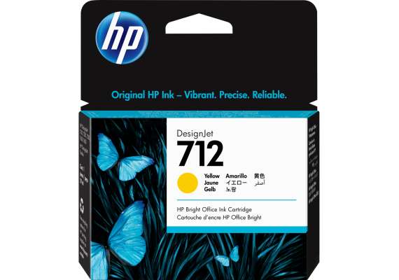 HP 712 29ml Yellow DesignJet Ink Cartridge