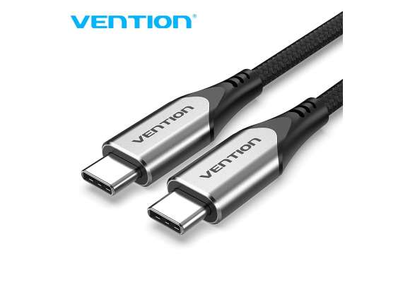 Vention Cotton Braided USB C to USB C 3.1 1M  Gray  Cable