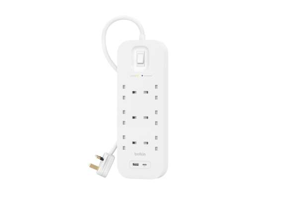 Belkin Connect 6 Way Extension with Surge Protector