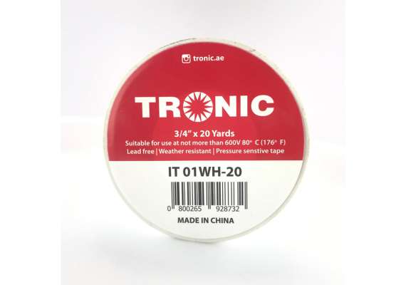 Tronic IT 01WH-20 20 Yards Insulation Tape