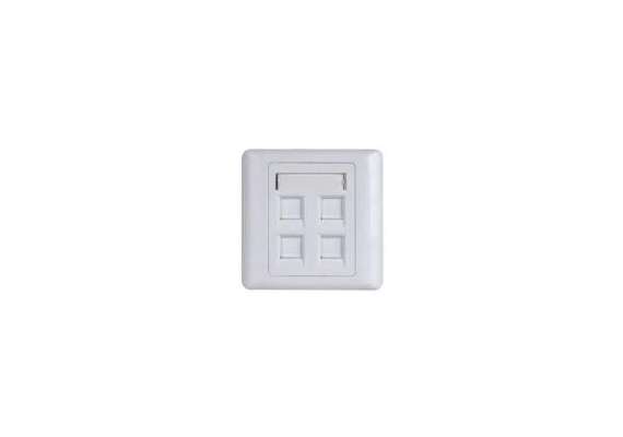 Giganet 4 port CAT6 Faceplate