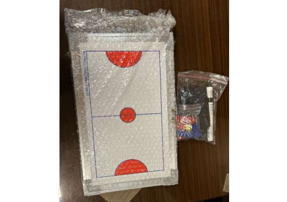 Sparo 9X14 Inches Marker & Magnet  Netball  Coaching  Board