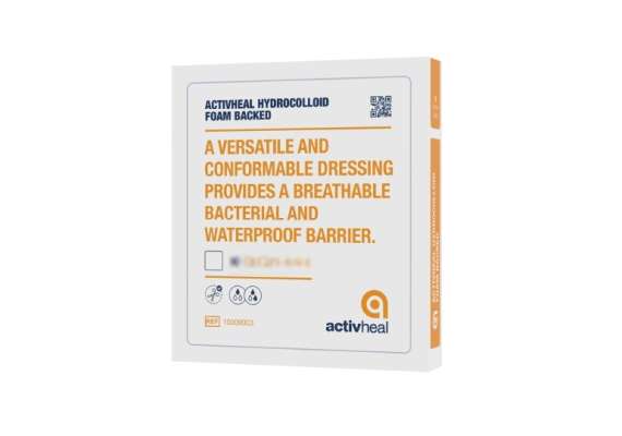 Activheal 10Pieces Hydrocolloid Foam Backed Dressing, Size: 15cm by 15cm 