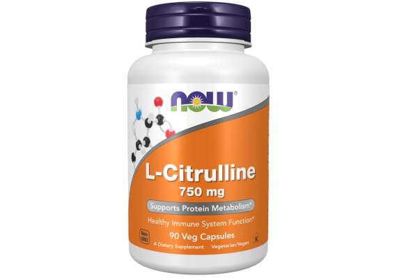 Now 750mg L-Citrulline 90Capsules Supplement
