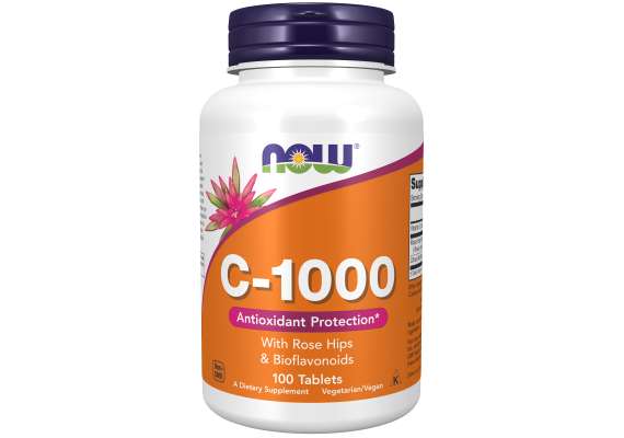 Now VitaminC 1000mg 100Tablets Supplement